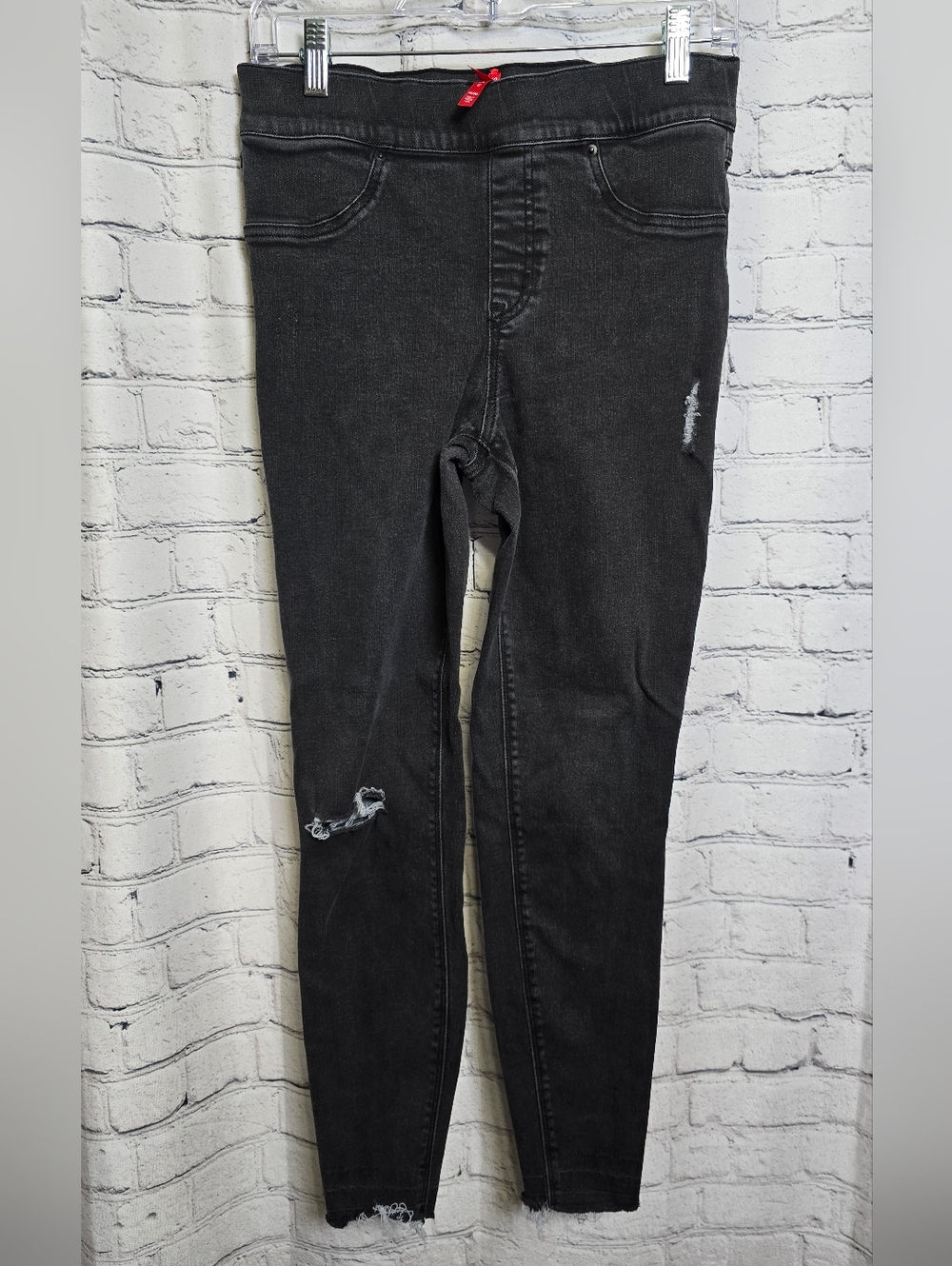 Spanx Black‎ Women's Distressed Skinny Jeans Size Medium